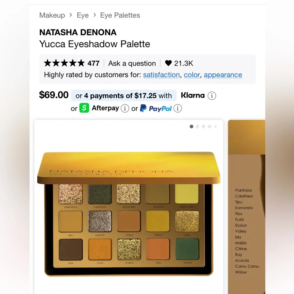 Natasha Denona Yucca Eyeshadow Palette - Picture 6 of 6
